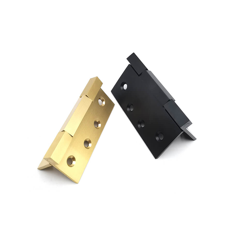 Square Corner 4in*3in*3mm Square Bearing Brass Door Hinge in Satin Brass