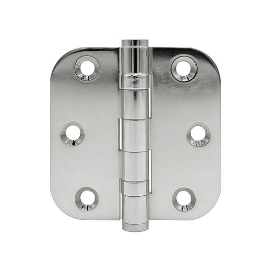 Satin Chrome 3.5in*3.5in Round Bearing Brass Hinges -Round Corner zhongshan sunshine hardware Co., Ltd