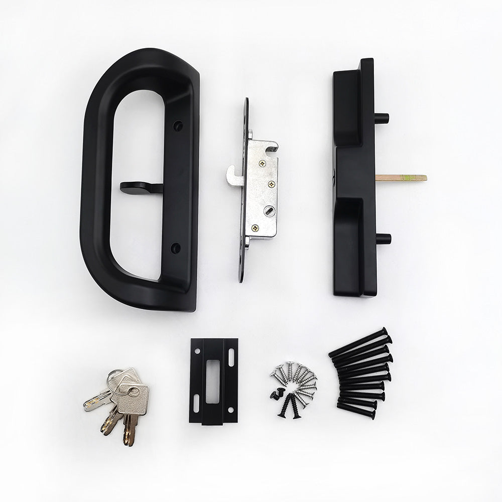 All components of the patio sliding door lock