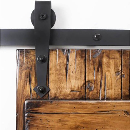 Carbon steel arrow shaped barn door hardware kits