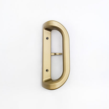 The golden patio sliding door lock handle