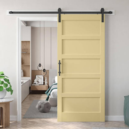 Installation effect of hardware sleeve for straight arm barn door picture