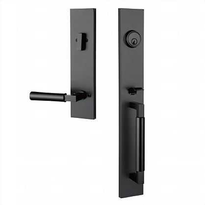 Handleset with integrated design and smooth door handle