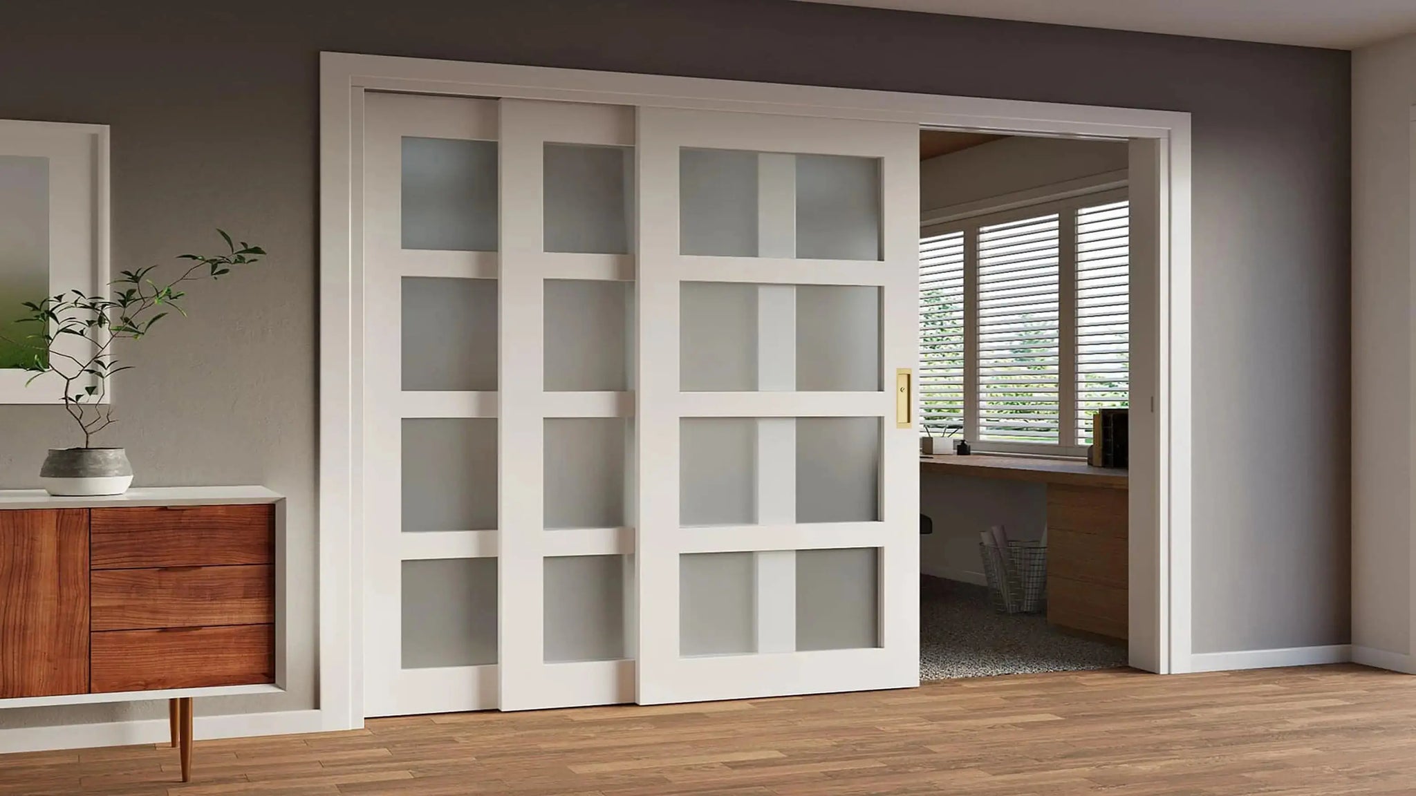 Pocket door locks effect