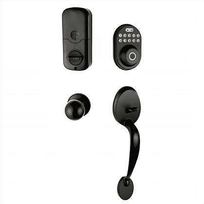 Separate intelligent lock paired with entrance door handle set