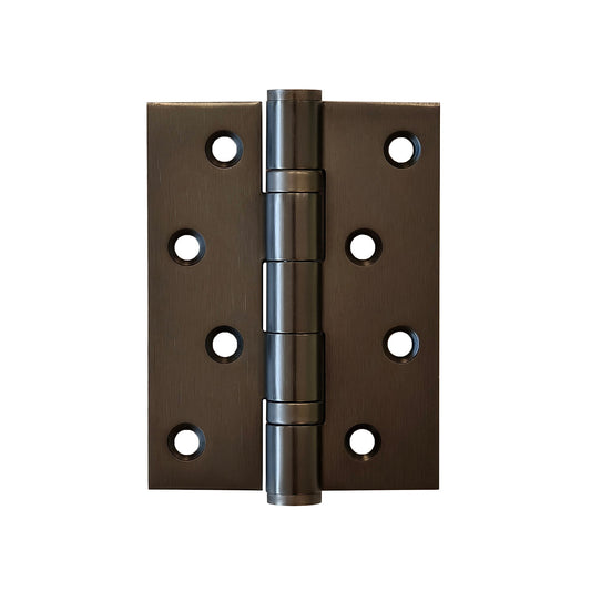 Square Corner 4"*3"*3mm Brass Door Hinge in Gunmetal Grey Picture