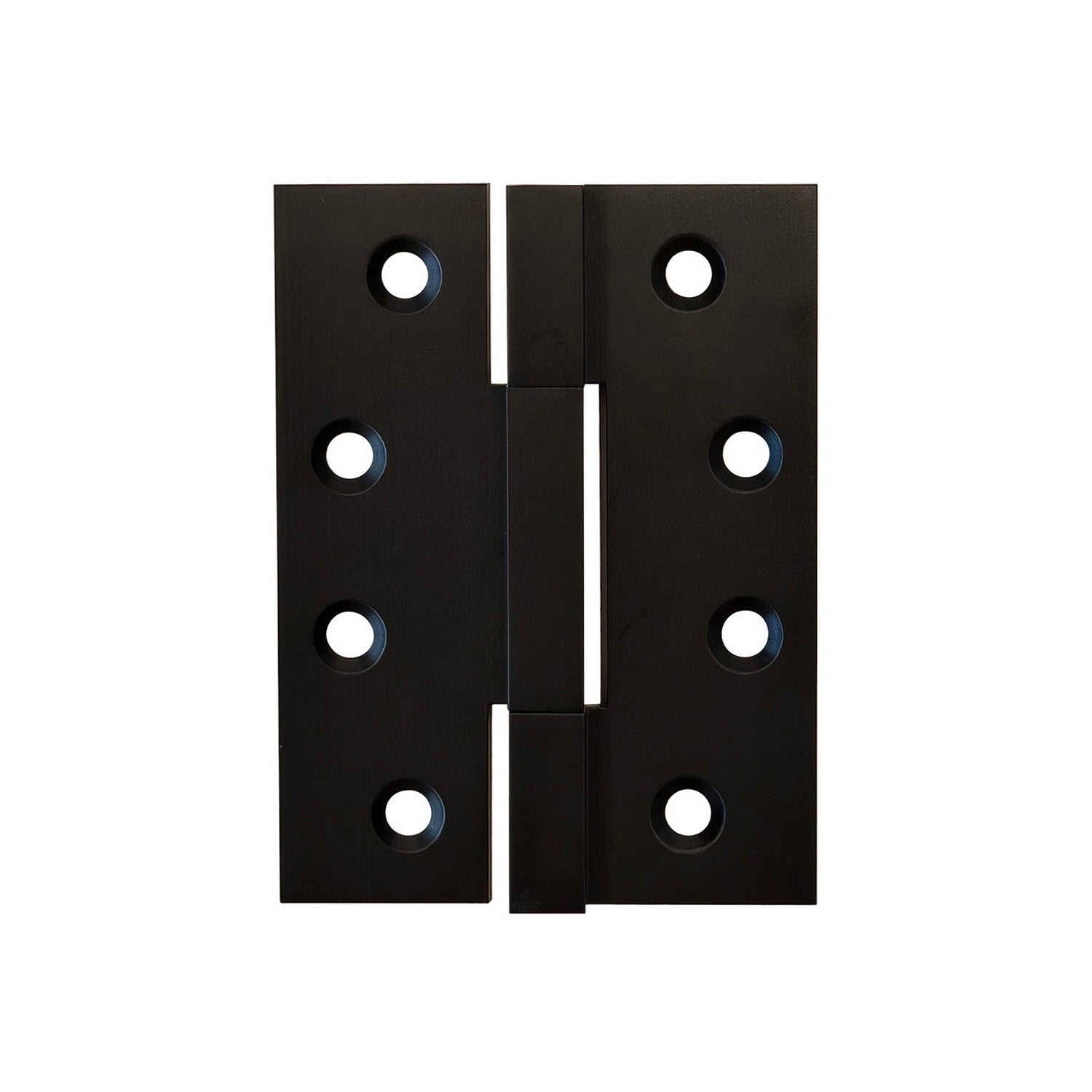 Square Corner 4"*3"*3mm Brass Door Hinge in Matte Black Picture