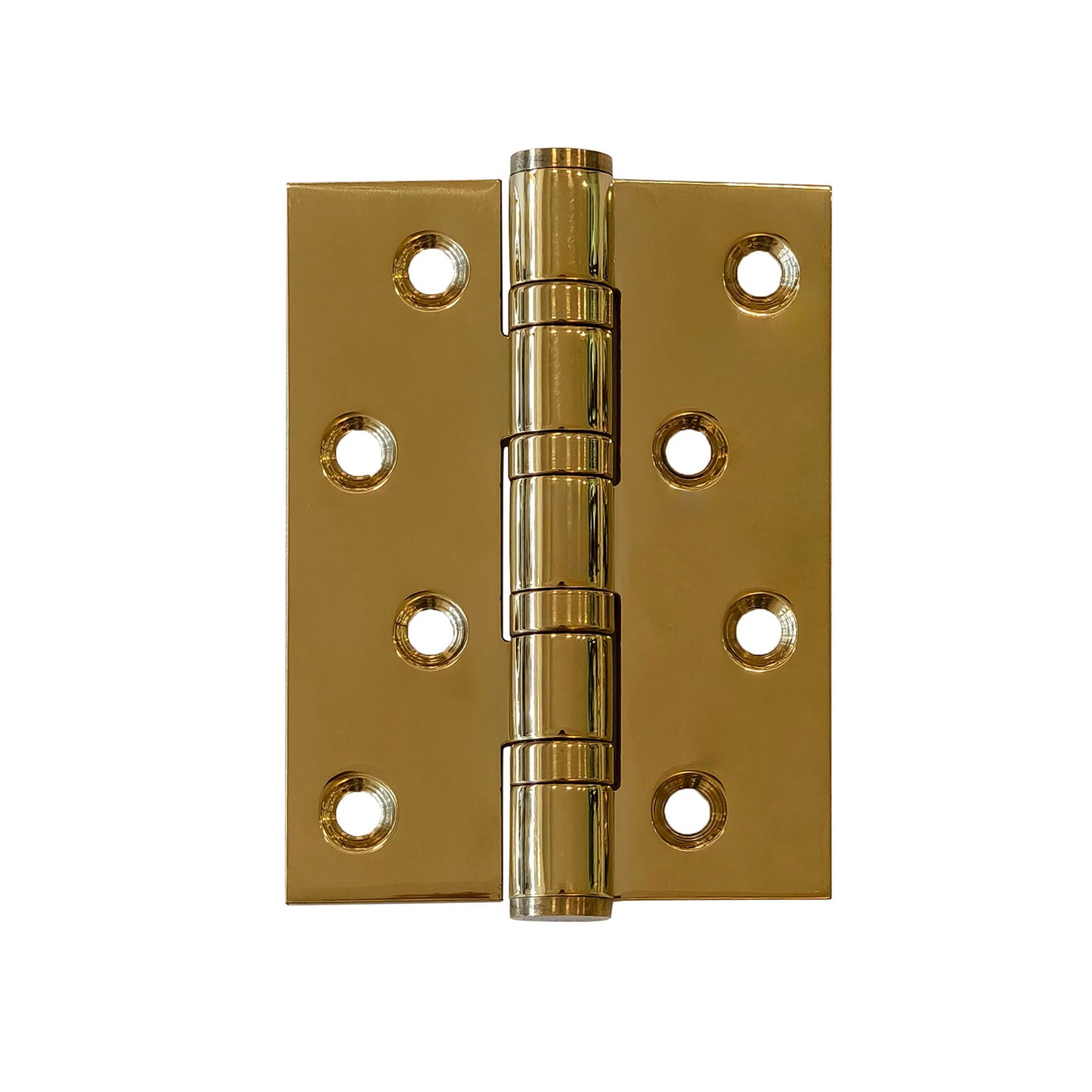 Square Corner 4"*3"*3mm Brass Door Hinge in Polished Brass Picture