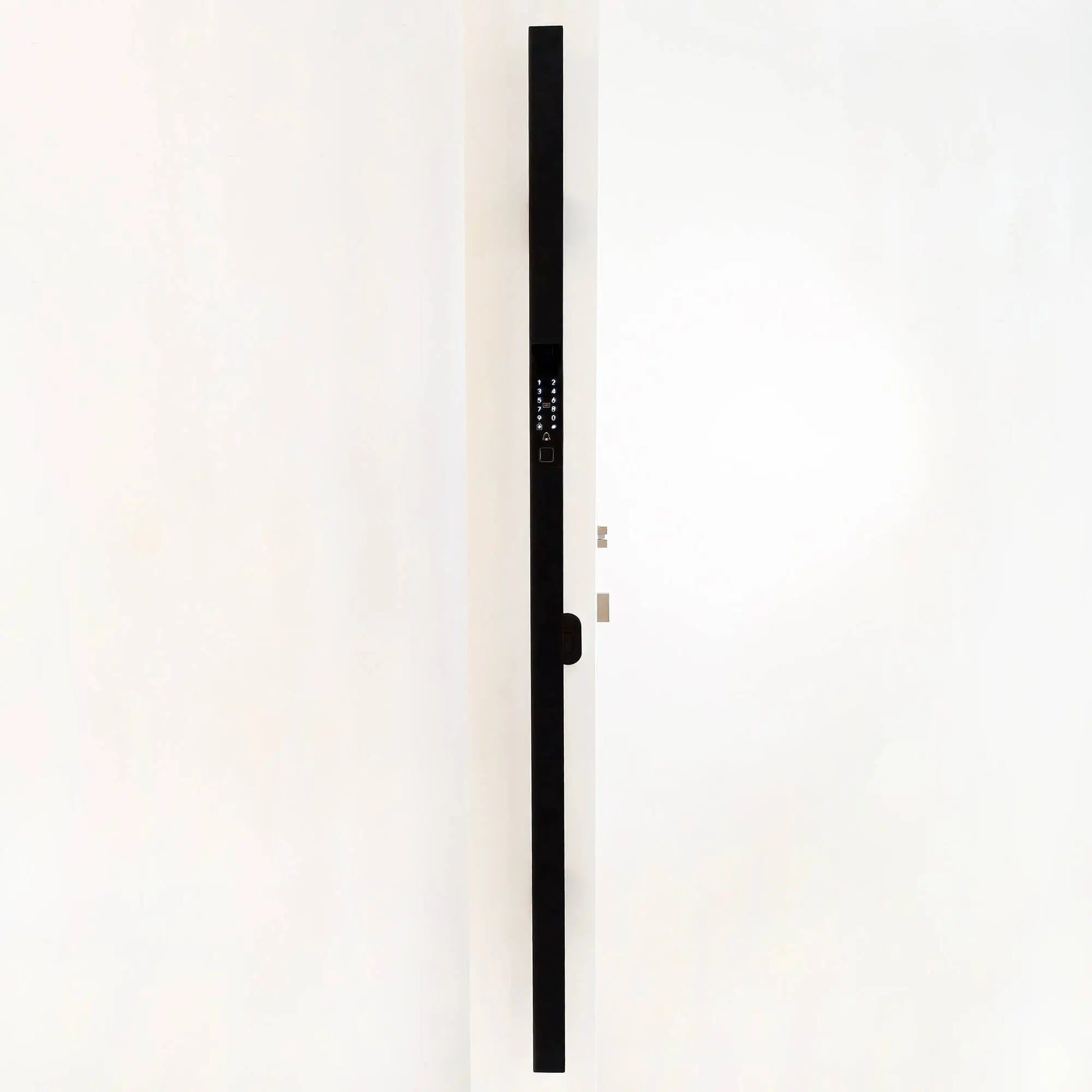 Stainless Steel Smart Door Handle Pull Installation Effect Picture