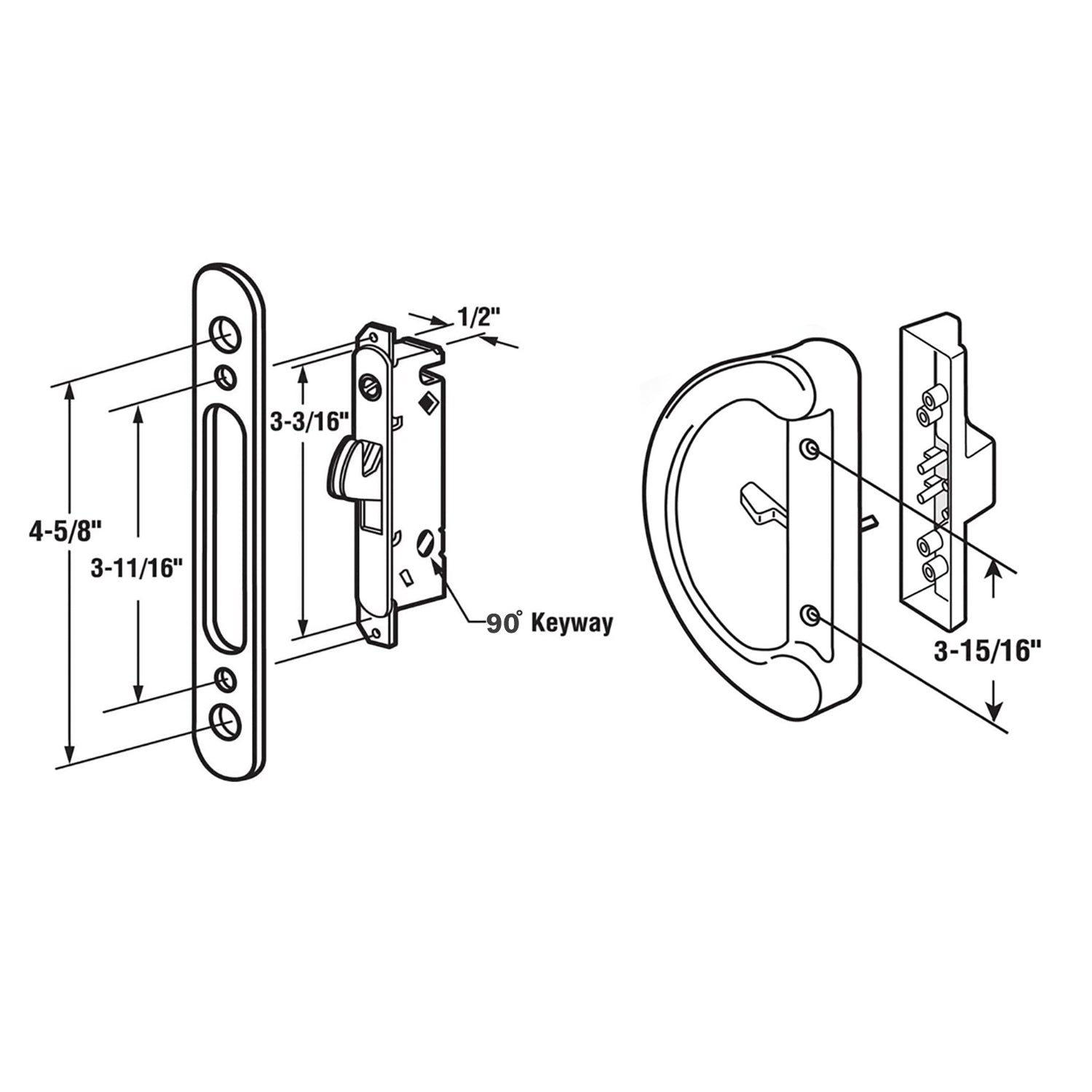 patio sliding door lock specifications picture