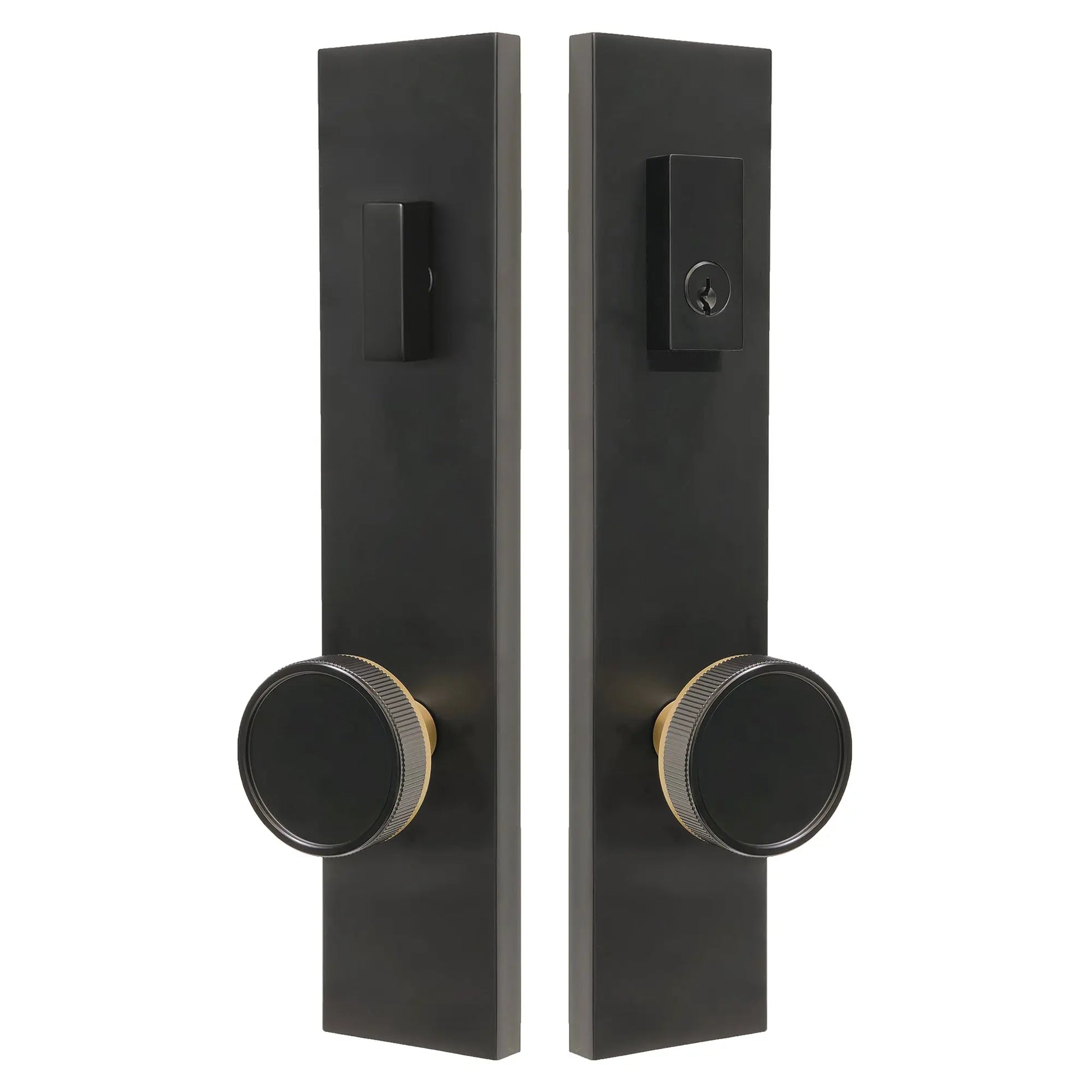 straight knurled multipoint lock