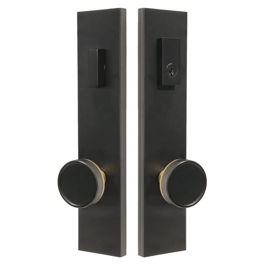 straight knurled multipoint lock