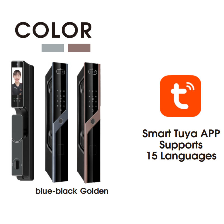 V800 Palm Vein 3D Face Smart Door Lock zhongshan sunshine hardware Co., Ltd