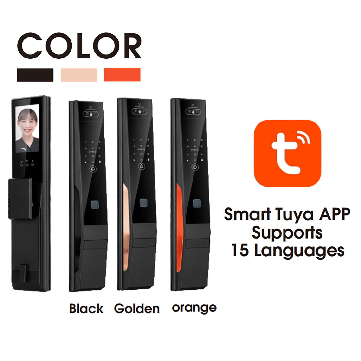 K10 Palm Vein 3D Face Smart Door Lock zhongshan sunshine hardware Co., Ltd