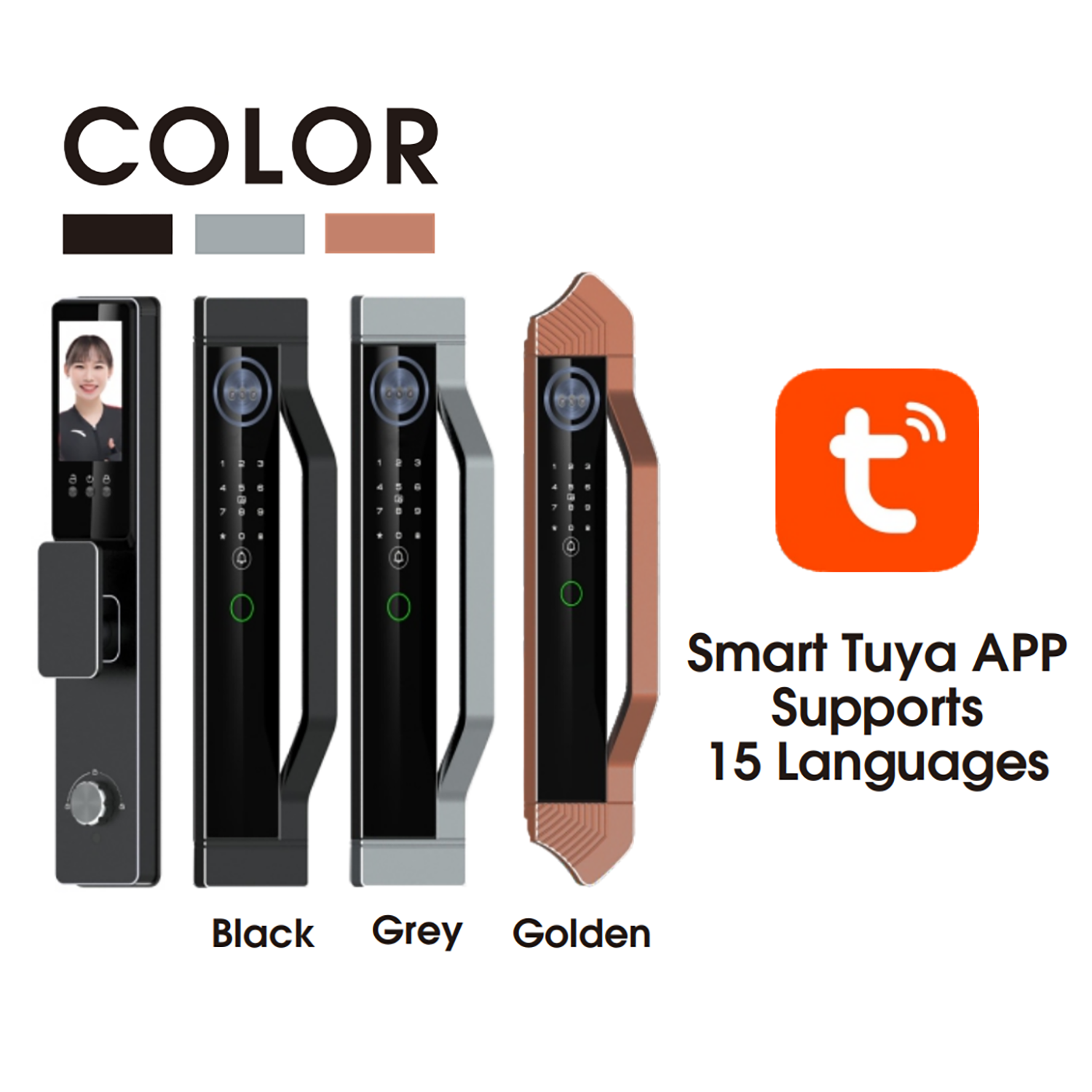 Y05 Palm Vein 3D Face Smart Door Lock zhongshan sunshine hardware Co., Ltd